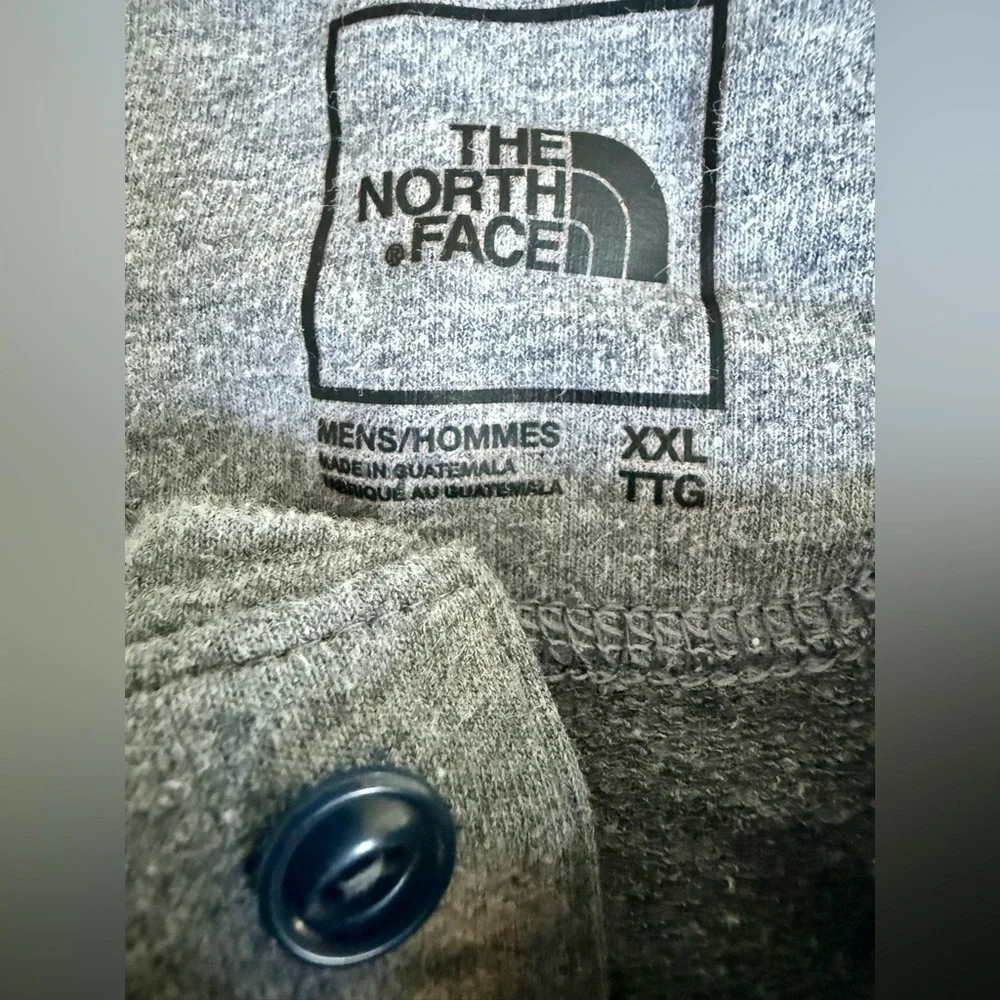 The North Face XXL Heather Gray Long Sleeve Henley Shirt — Soft & Casual Comfort